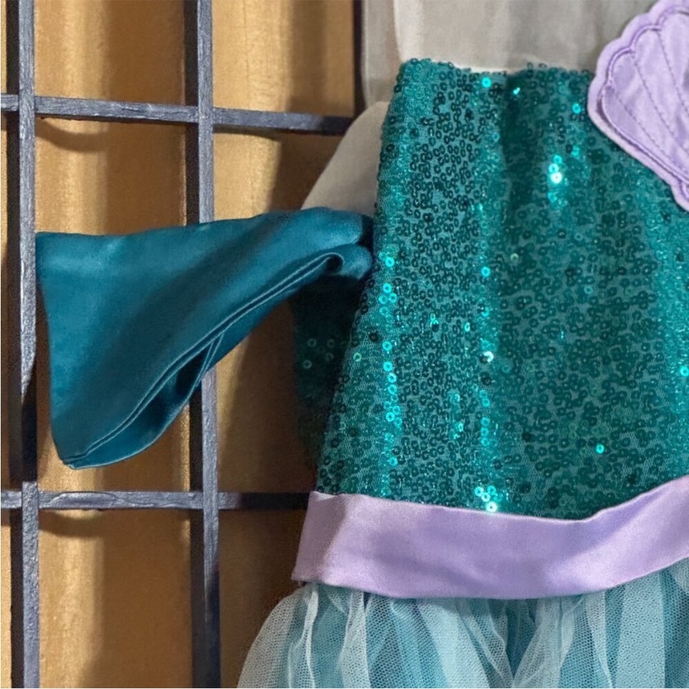 ✨ Little Mermaid Ariel-Inspired Costume Dress (Girls) size 140 (10/12) - Picture 7 of 7
